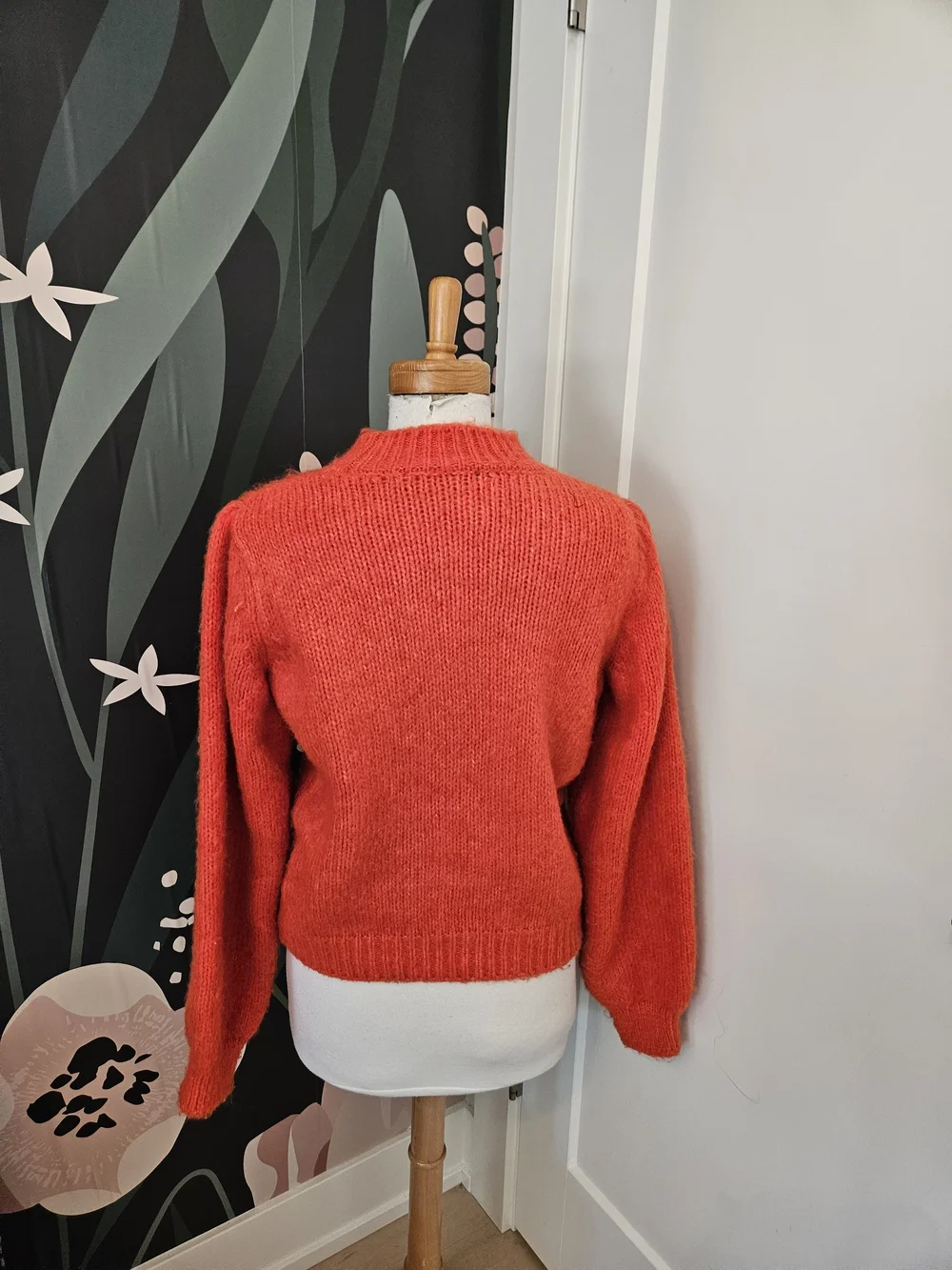 Vero Moda Coral Red Turtleneck Knit Sweater - Picture 2 of 3